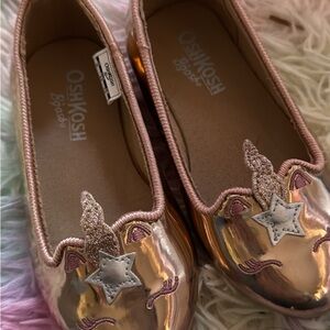 OshKosh B'gosh Kids Shiny Gold Unicorn Shoes